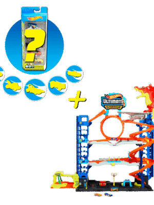 Combo City Ultimate Garage + 5 Carros Sorpresa - Hot Wheels